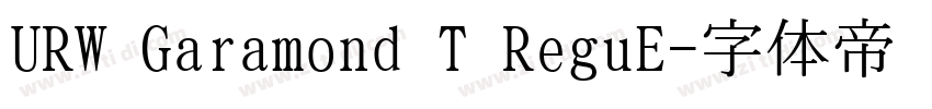 URW Garamond T ReguE字体转换